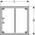Bild von 154.460.00.1 Geberit installation frame for Setaplano shower surface, up to 100 cm, for 4 feet