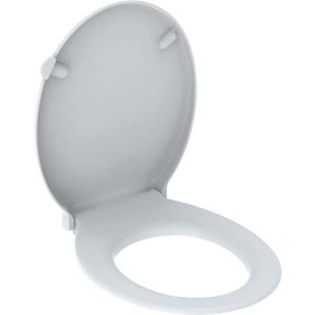 εικόνα του GEBERIT Renova Comfort WC seat, barrier-free, antibacterial, bottom fastening #572850000 - white