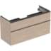 Bild von GEBERIT iCon Unterschrank für Waschtisch, mit zwei Schubladen #502.303.JL.1 - Korpus und Front: sand-grau / lackiert hochglänzend Griff: sand-grau / pulverbeschichtet matt