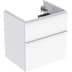 Bild von GEBERIT iCon Unterschrank für Waschtisch, mit zwei Schubladen #502.304.01.2 - Korpus und Front: weiß / lackiert hochglänzend Griff: hoch-glanzverchromt