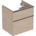 Bild von GEBERIT iCon Unterschrank für Waschtisch, mit zwei Schubladen #502.303.JL.1 - Korpus und Front: sand-grau / lackiert hochglänzend Griff: sand-grau / pulverbeschichtet matt