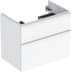 Bild von GEBERIT iCon Unterschrank für Waschtisch, mit zwei Schubladen #502.305.01.3 - Korpus und Front: weiß / lackiert matt Griff: weiß / pulverbeschichtet matt