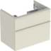 Bild von GEBERIT iCon Unterschrank für Waschtisch, mit zwei Schubladen #502.304.01.3 - Korpus und Front: weiß / lackiert matt Griff: weiß / pulverbeschichtet matt