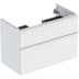 Bild von GEBERIT iCon Unterschrank für Waschtisch, mit zwei Schubladen #502.305.01.3 - Korpus und Front: weiß / lackiert matt Griff: weiß / pulverbeschichtet matt