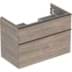 Bild von GEBERIT iCon Unterschrank für Waschtisch, mit zwei Schubladen #502.306.JL.1 - Korpus und Front: sand-grau / lackiert hochglänzend Griff: sand-grau / pulverbeschichtet matt