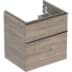 Bild von GEBERIT iCon Unterschrank für Waschtisch, mit zwei Schubladen #502.304.JL.1 - Korpus und Front: sand-grau / lackiert hochglänzend Griff: sand-grau / pulverbeschichtet matt