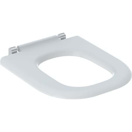 GEBERIT Renova Comfort WC oturma halkası engelsiz, köşeli tasarım, alttan sabitleme beyaz #572840000 resmi