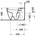 Bild von DURAVIT Stand WC 216909 Design by Philippe Starck #2169090000 - © Farbe 00, Weiß Hochglanz, Spülwassermenge: 4,5 l, Spülrand: halb offen 370 x 600 mm