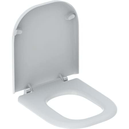 Picture of GEBERIT Renova Comfort WC seat, barrier-free, angular design, bottom fastening #572830000 - white