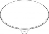 DURAVIT Ventilabdeckhaube 100268 #1002684600 - Farbe 10, Ersatzteil Ablaufgarnituren