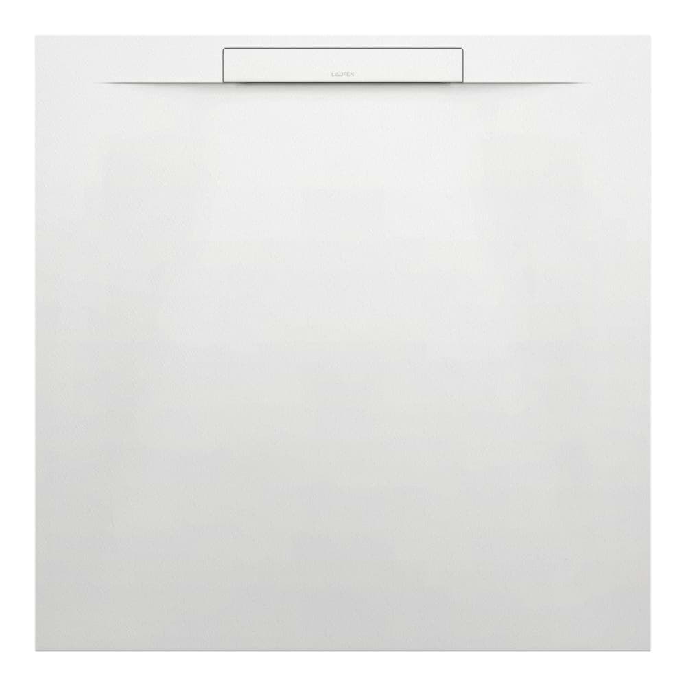 Picture of LAUFEN PRO S Shower tray, made of Marbond composite material, square, linear outlet at short side 900 x 900 x 28 mm #H2101800790001 - 079 - Concrete