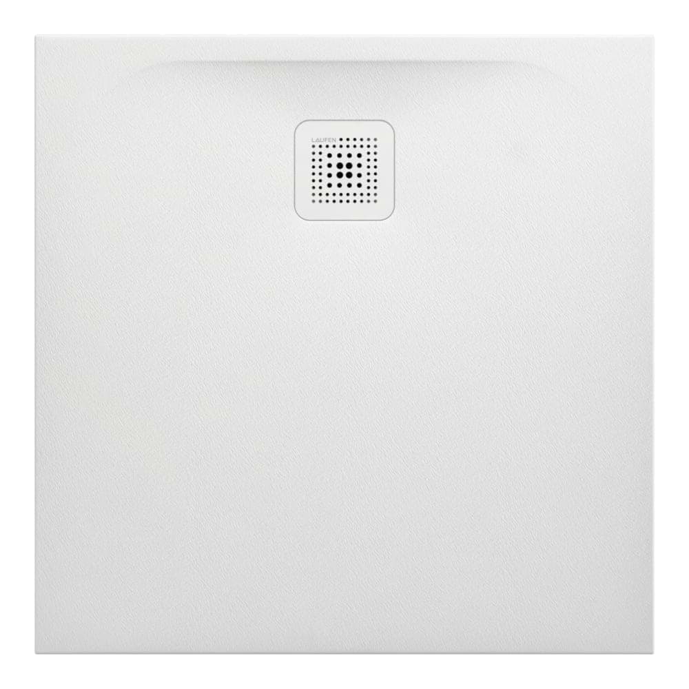 εικόνα του LAUFEN PRO shower tray, made of Marbond composite material, super-flat, square, side drain 800 x 800 x 29 mm #H2109500780001 - 078 - Anthracite matt textured finish