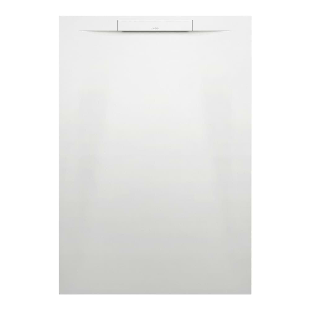 Зображення з  LAUFEN PRO S Shower tray, made of Marbond composite material, rectangular, linear outlet at short side 1300 x 900 x 32 mm 000 - White H2111830000001