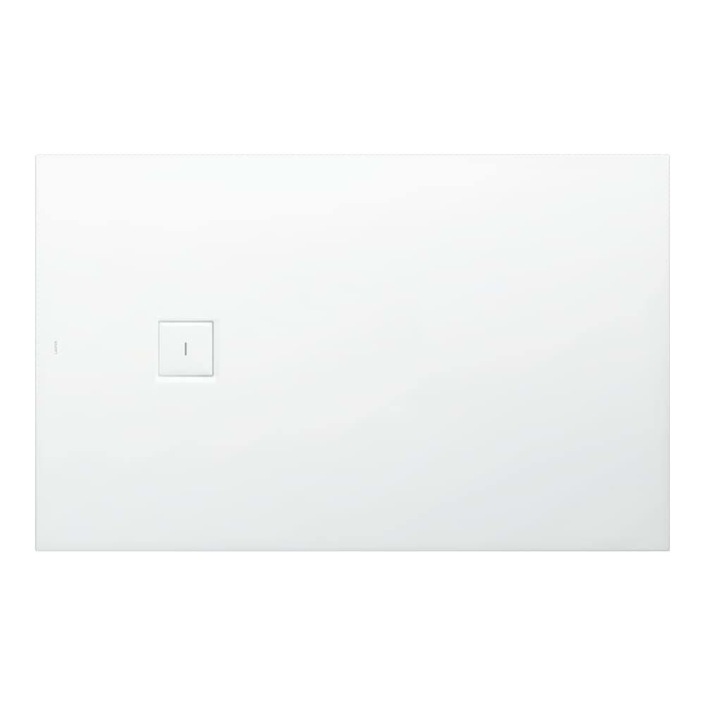 Picture of LAUFEN SOLUTIONS shower tray, made of Marbond composite material, super-flat, rectangular, drain on short side 1600 x 1000 x 44 mm #H2134470000001 - 000 - White