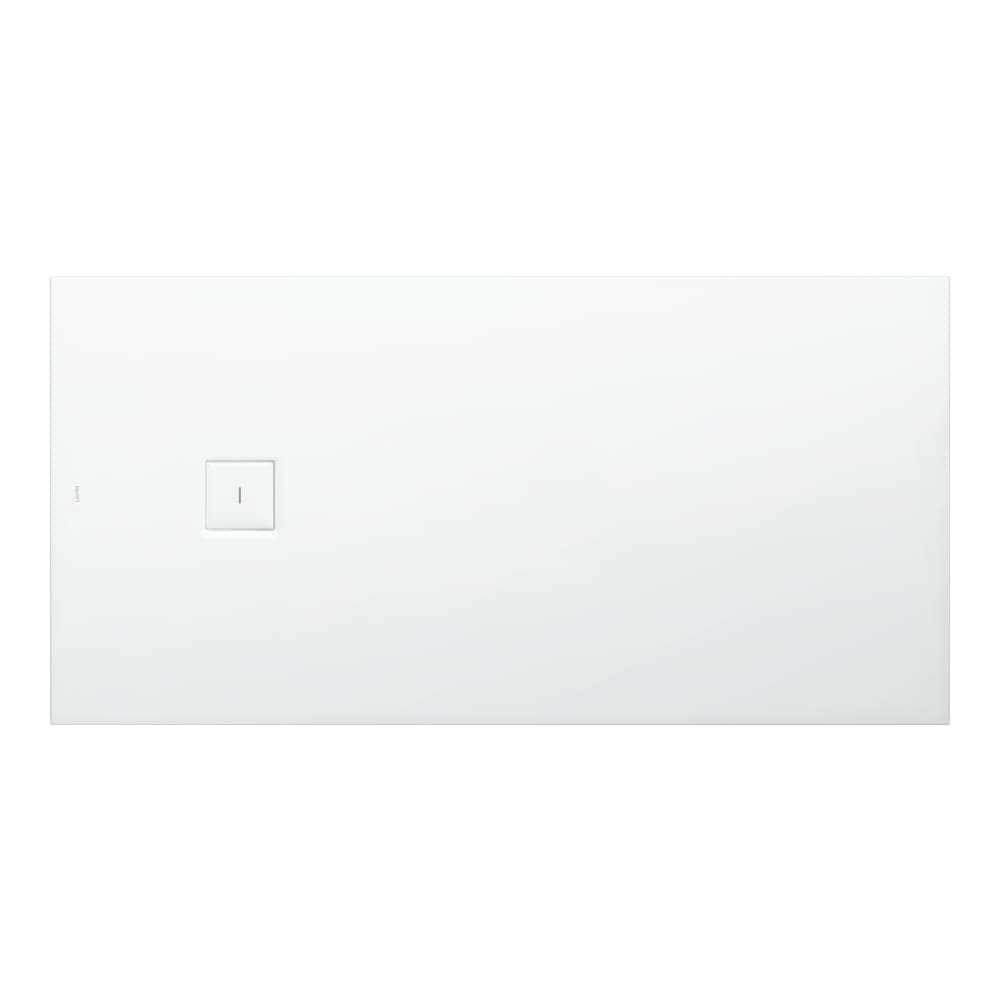 LAUFEN SOLUTIONS Duschwanne, aus Verbundwerkstoff Marbond, superflach, rechteckig, Ablauf an kurzer Seite 1800 x 900 x 44 mm #H2144420000001 - 000 - Weiß