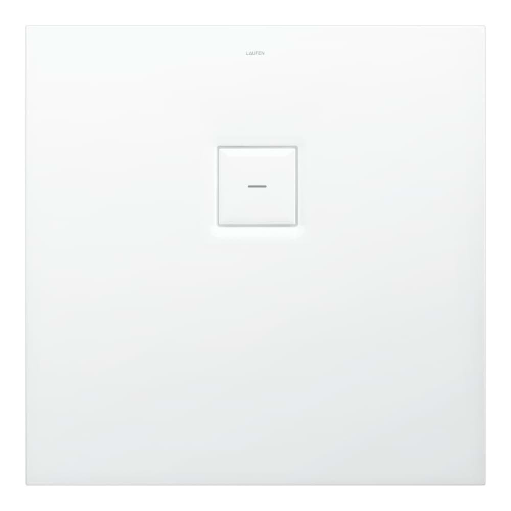 LAUFEN SOLUTIONS Duschwanne, aus Verbundwerkstoff Marbond, superflach, quadratisch, Ablauf seitlich 800 x 800 x 38 mm #H2134400000001 - 000 - Weiß