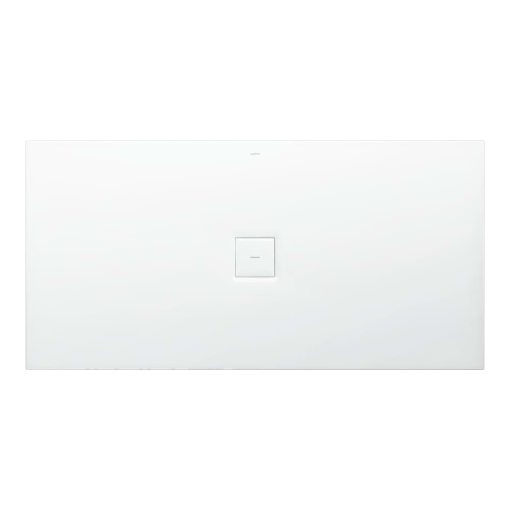 LAUFEN SOLUTIONS Duschwanne, aus Verbundwerkstoff Marbond, superflach, rechteckig, Ablauf mittig 1600 x 800 x 38 mm #H2134460000001 - 000 - Weiß