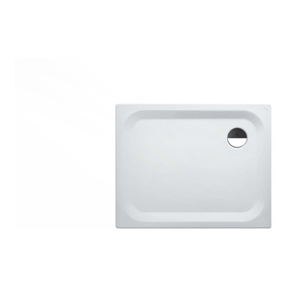 Зображення з  LAUFEN PLATINA shower tray, square, enamelled steel (3.5 mm), extra-flat (25 mm) 1000 x 800 x 25 mm #H2150400000401 - 000 - White