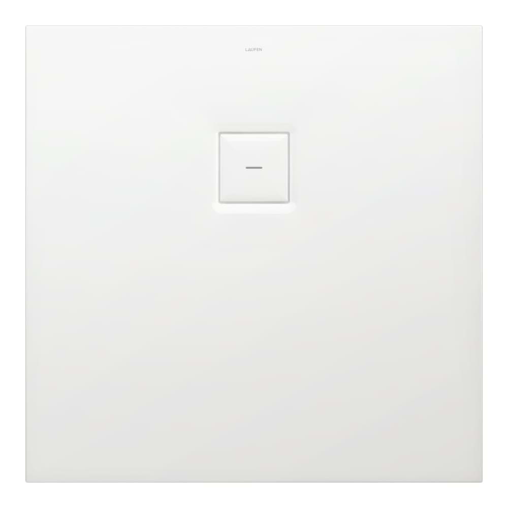 Picture of LAUFEN SOLUTIONS shower tray, made of Marbond composite material, super-flat, square, side drain 900 x 900 x 38 mm #H2154420000001 - 000 - White