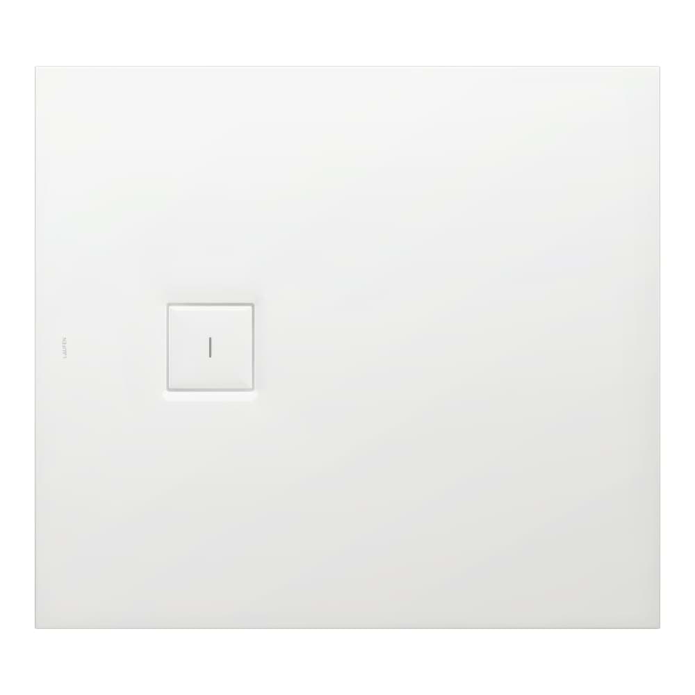 LAUFEN SOLUTIONS Duschwanne, aus Verbundwerkstoff Marbond, superflach, rechteckig, Ablauf an kurzer Seite 1000 x 900 x 38 mm #H2154430000001 - 000 - Weiß