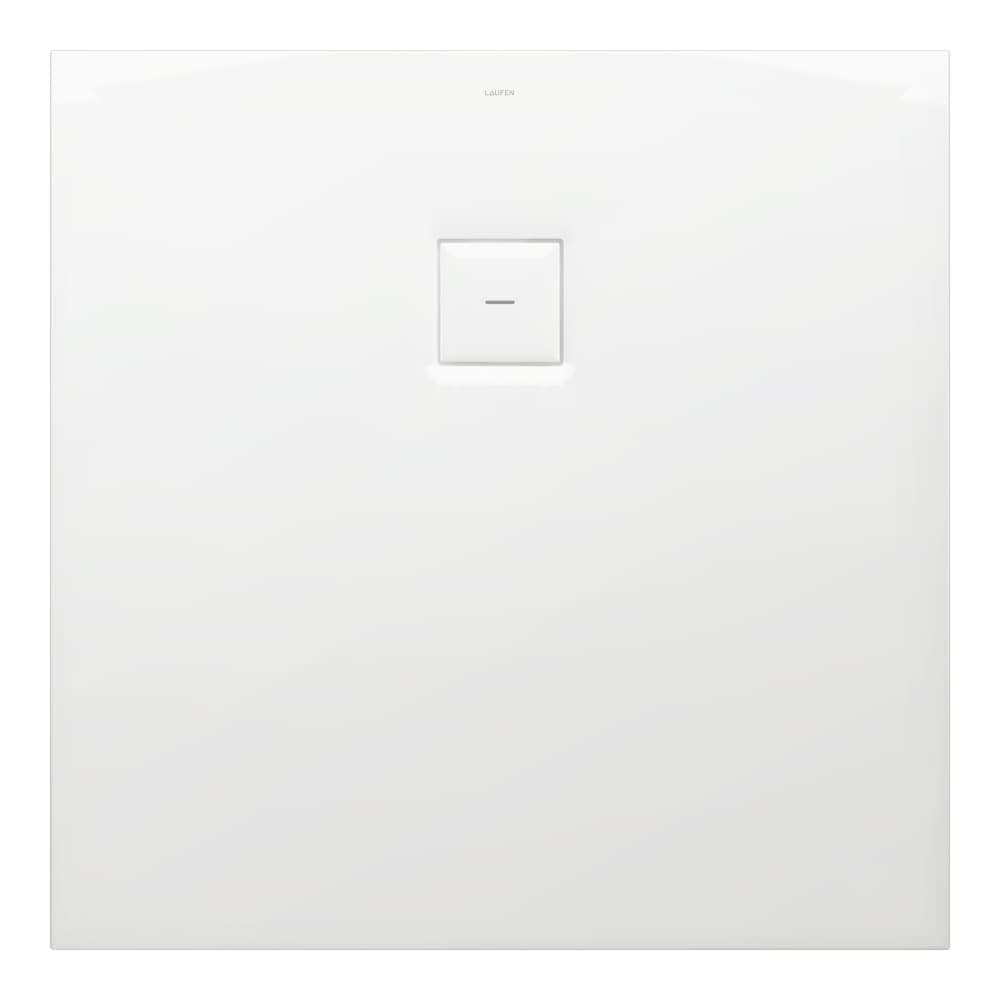 LAUFEN SOLUTIONS Duschwanne, aus Verbundwerkstoff Marbond, superflach, quadratisch, Ablauf seitlich 1000 x 1000 x 38 mm #H2164410000001 - 000 - Weiß