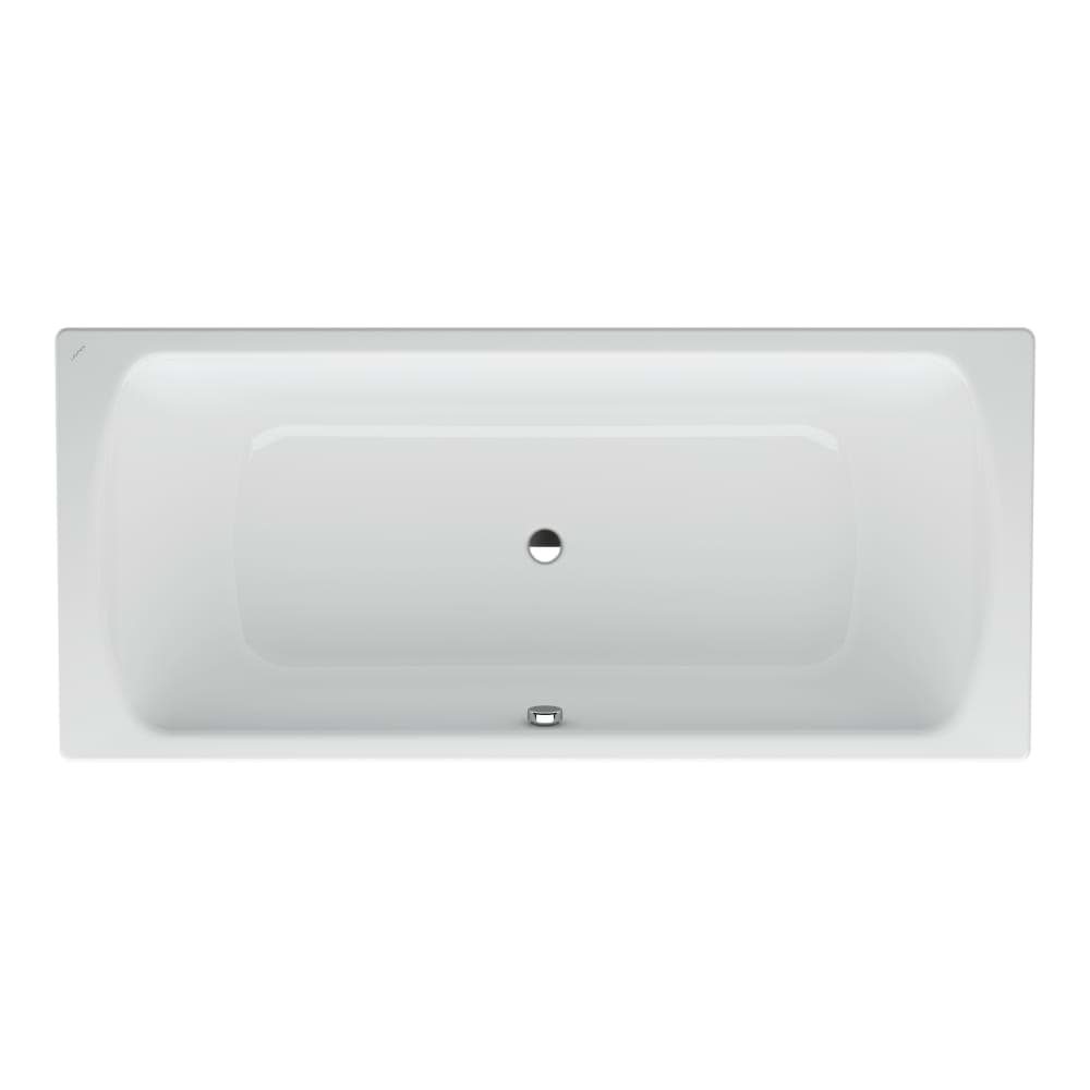 Picture of LAUFEN PRO bathtub, built-in version, with centre drain, enamelled steel (3.5 mm) 1800 x 800 x 450 mm #H2279500000401 - 000 - White