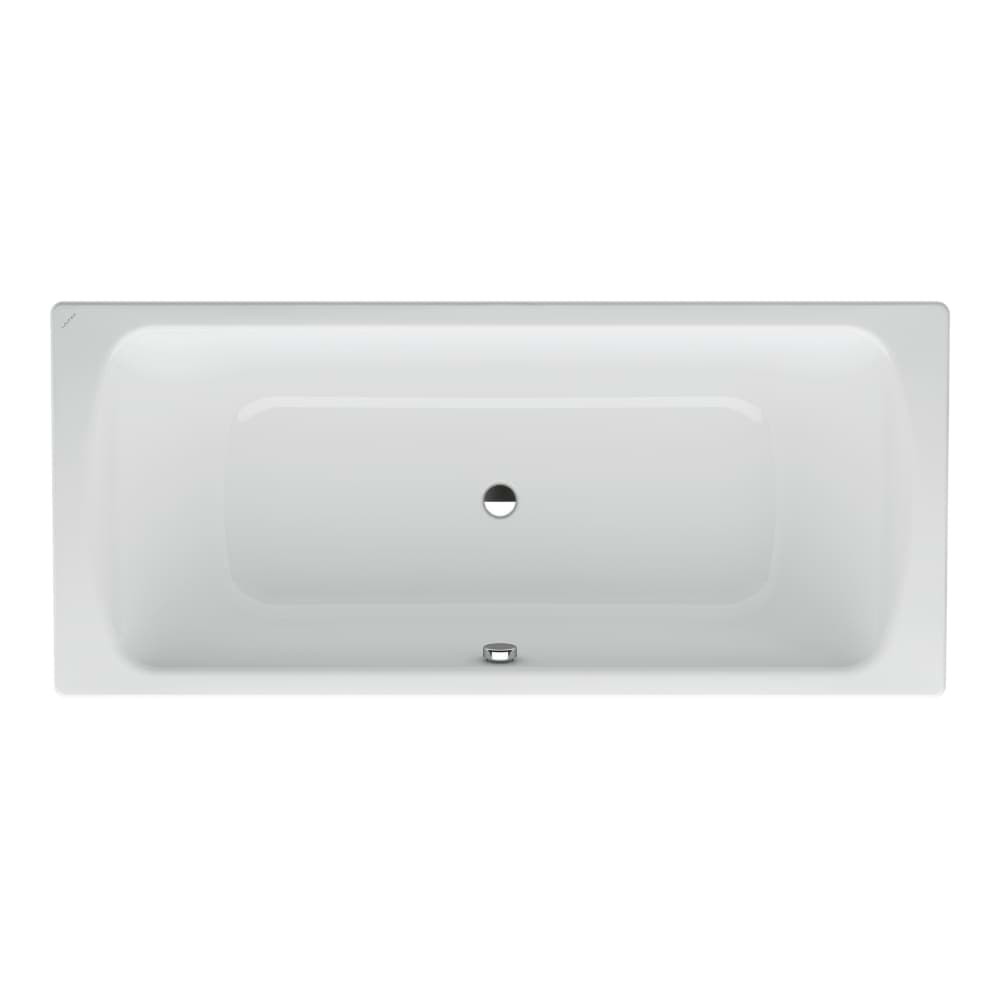 εικόνα του LAUFEN PRO bathtub, built-in version, with centre drain, enamelled steel (3.5 mm) 1700 x 750 x 450 mm #H2269500000401 - 000 - White