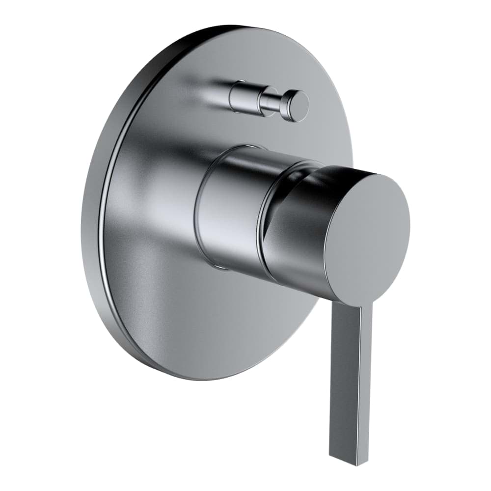 LAUFEN Kartell LAUFEN Set for Simibox concealed bath mixer, with integrated vacuum breaker, with diverter, PVD inox look #H3213360900101 resmi