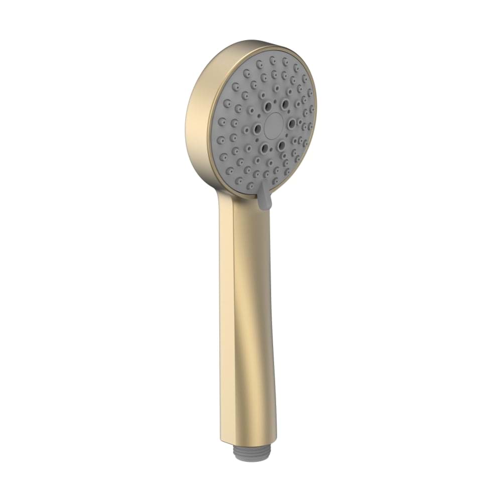 LAUFEN Handbrause Stella 80 3F, mit RubiClean, 3 Strahlarten, PVD Blassgold matt #H3619850833311