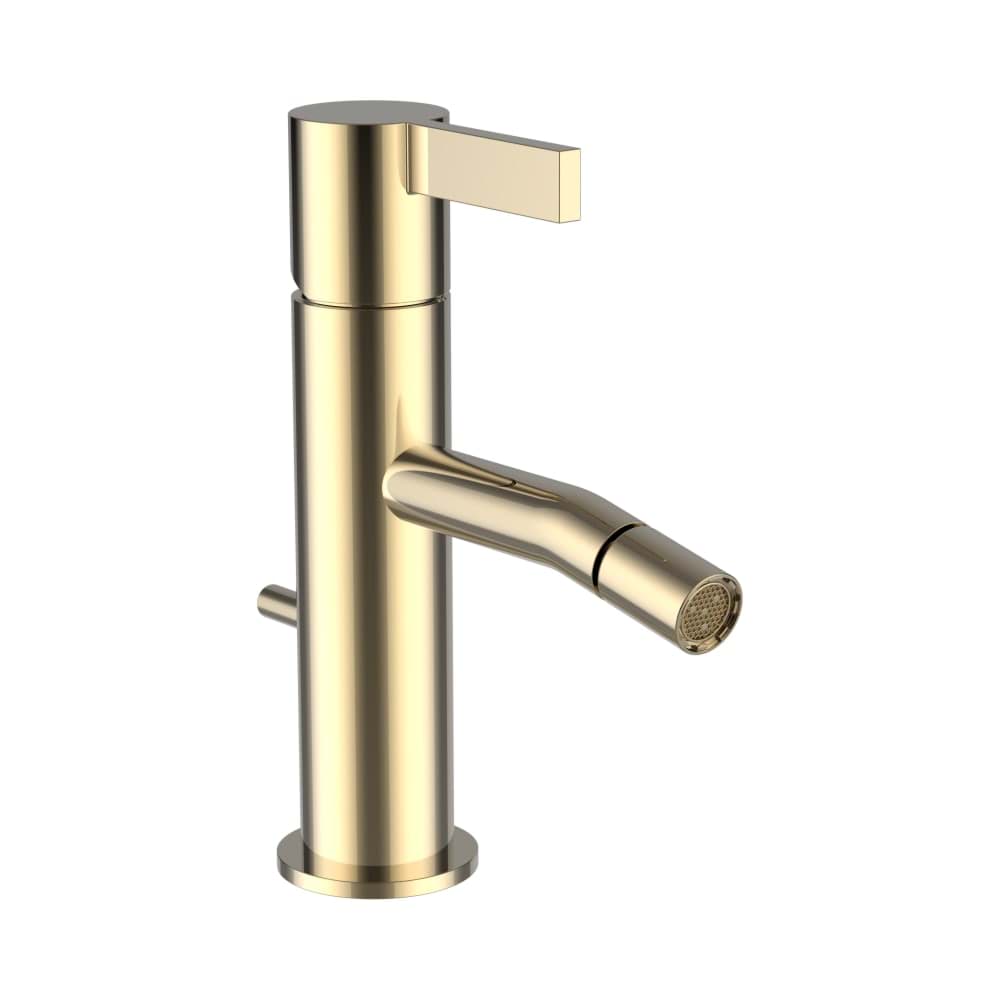 LAUFEN Kartell LAUFEN Bidet mixer, projection 110 mm, fixed spout, without pop-up waste lever, without pop-up waste, PVD gold #H3413310011031 resmi