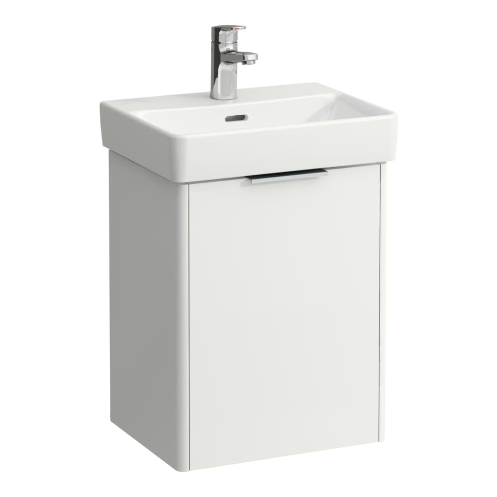 LAUFEN BASE Waschtischunterbau, 1 Tür, Türanschlag rechts, passend zu Handwaschbecken H815961 415 x 325 x 530 mm #H4021121102601 - 260 - Weiß matt