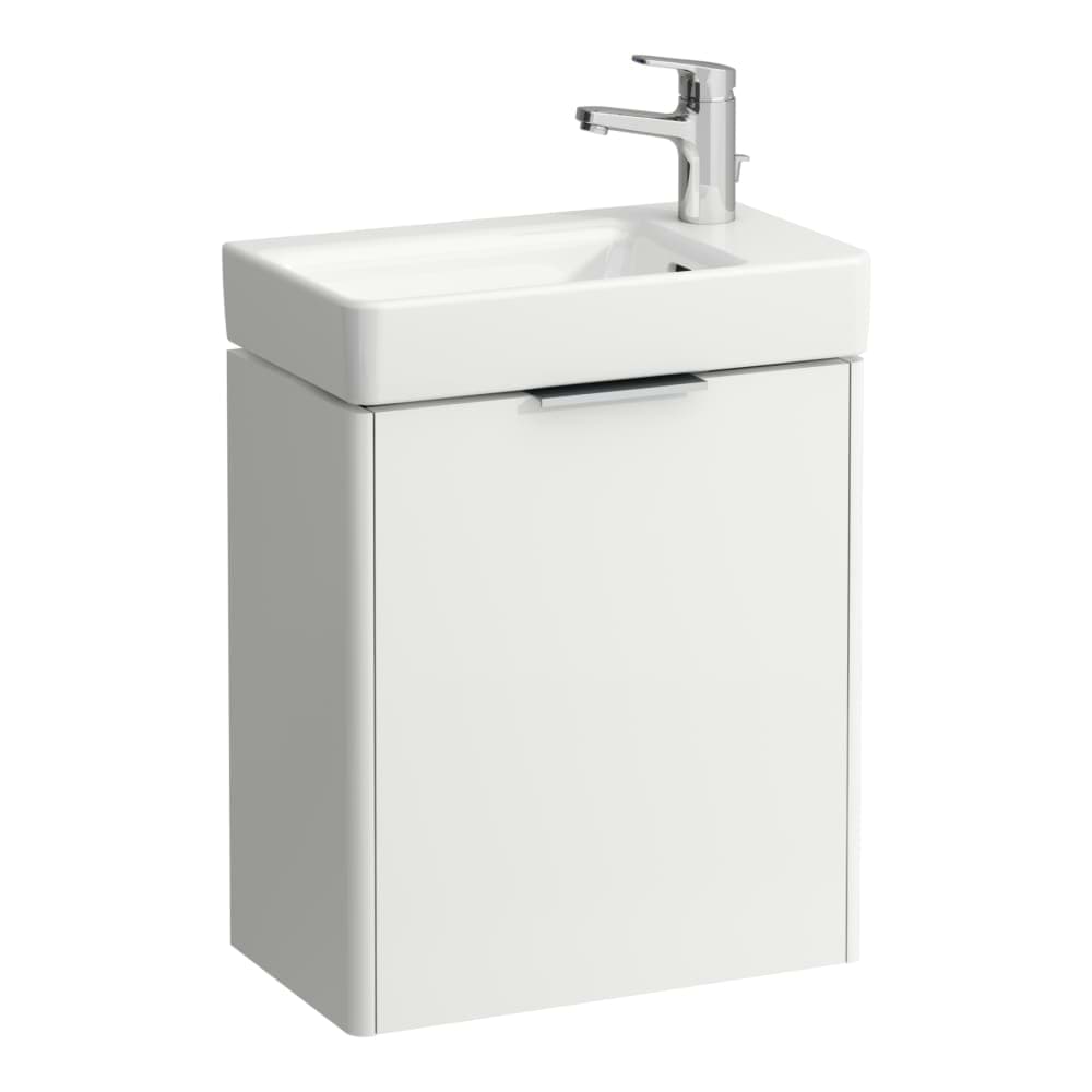 LAUFEN BASE Waschtischunterbau, 1 Tür, Türanschlag rechts, passend zu Handwaschbecken 815954 460 x 265 x 530 mm #H4021021102601 - 260 - Weiß matt