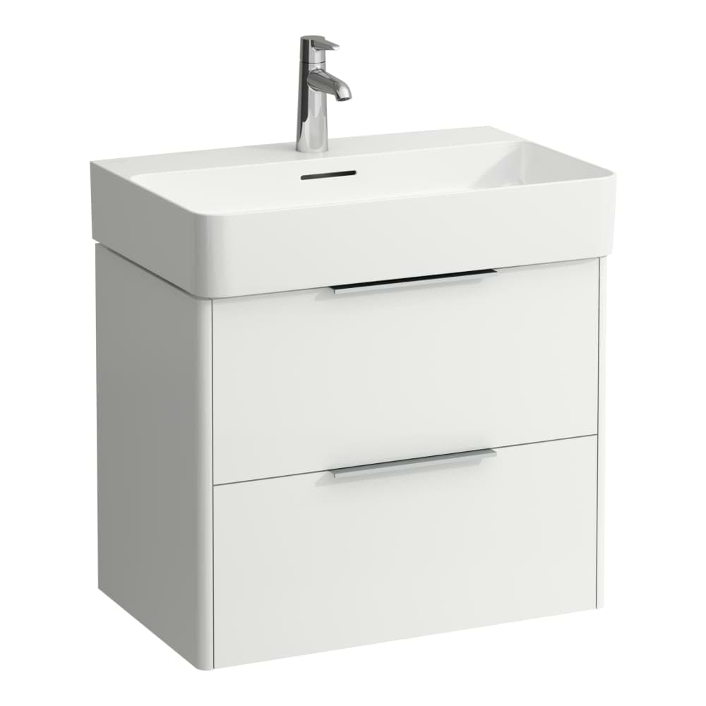 LAUFEN BASE Waschtischunterbau, 2 Schubladen, passend zu Waschtisch H810284 635 x 390 x 530 mm #H4023121102611 - 261 - Weiß glänzend