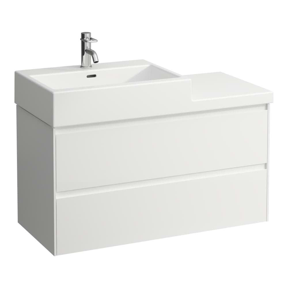 LAUFEN LANI Waschtischunterbau 1000, 2 Schubladen, passend zu Living City Waschtisch H818432 985 x 450 x 515 mm #H4041321122611 - 261 - Weiß glänzend