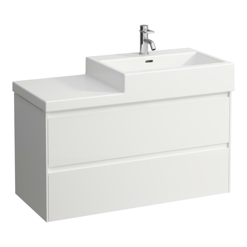 LAUFEN LANI Waschtischunterbau 1000, 2 Schubladen, passend zu Living City Waschtisch H818431 985 x 450 x 515 mm #H4041221122611 - 261 - Weiß glänzend