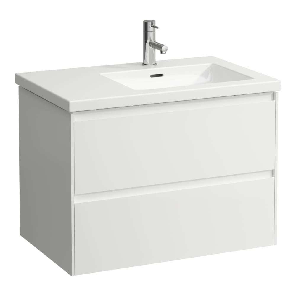 LAUFEN LANI Waschtischunterbau 750, 2 Schubladen, passend zu Living Square Waschtisch H817439 735 x 470 x 515 mm #H4041721122671 - 267 - Wildeiche