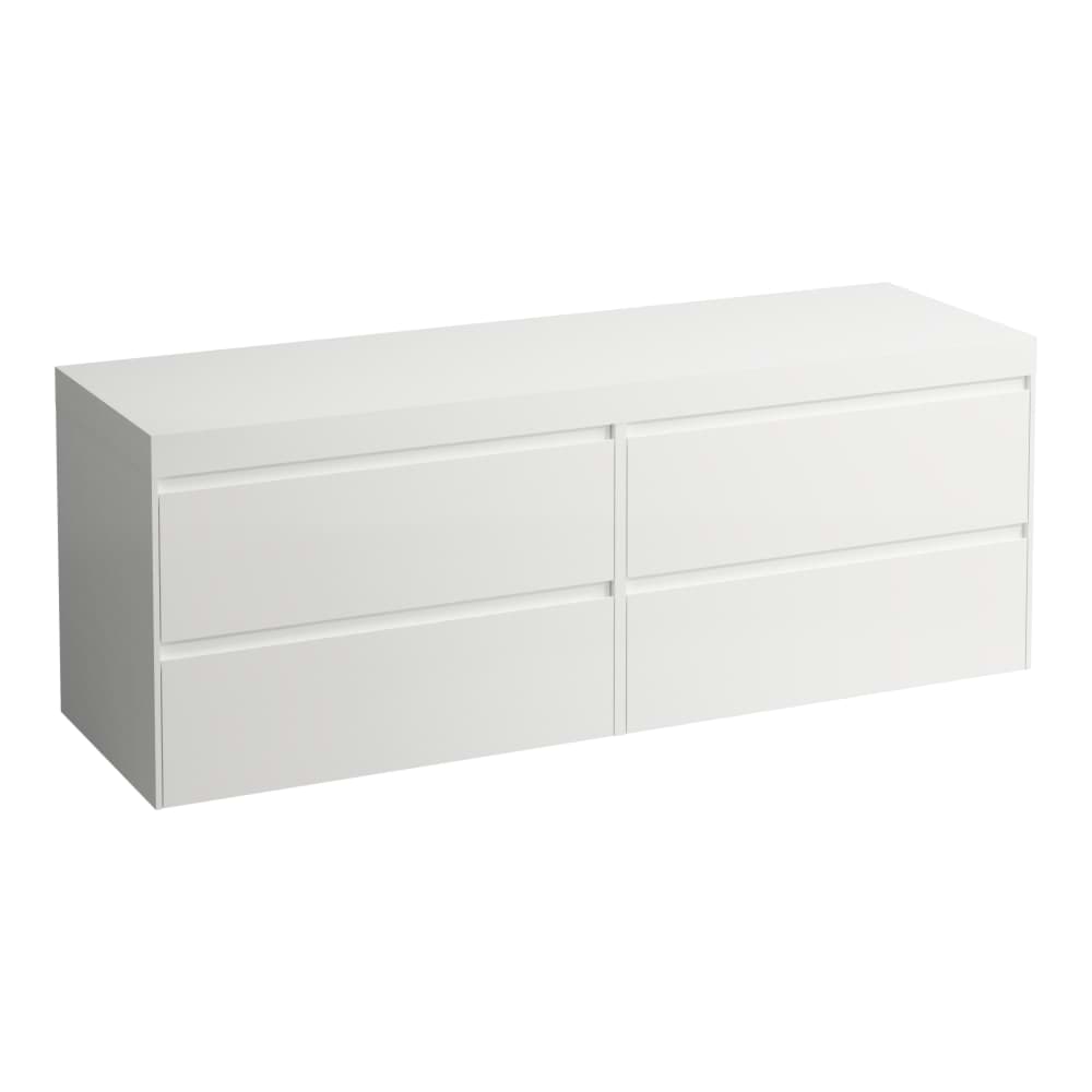 Picture of LAUFEN LANI Modular 1600, washbasin top 65 mm (.260 matt white), without cut-out, 4 drawers: Element 800 + Element 800 1570 x 495 x 580 mm #H4045901129901 - 990 - Special colour
