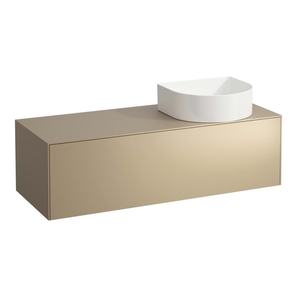 Picture of LAUFEN SONAR Drawer element, 1 drawer, matching bowl washbasins 812340, 812341, 812342, 812343, cut-out right 1175 x 455 x 340 mm #H4054230341701 - 170 - White Matt