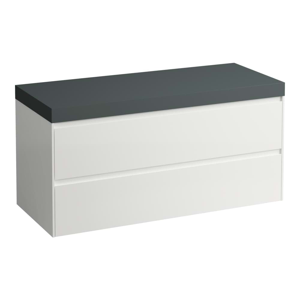 LAUFEN LANI Modular 1200, vanity top 65 mm (.266 traffic grey), without cut-out, 2 drawers 1185 x 495 x 580 mm #H4055701129991 - 999 - Multicolor (lacquered) resmi