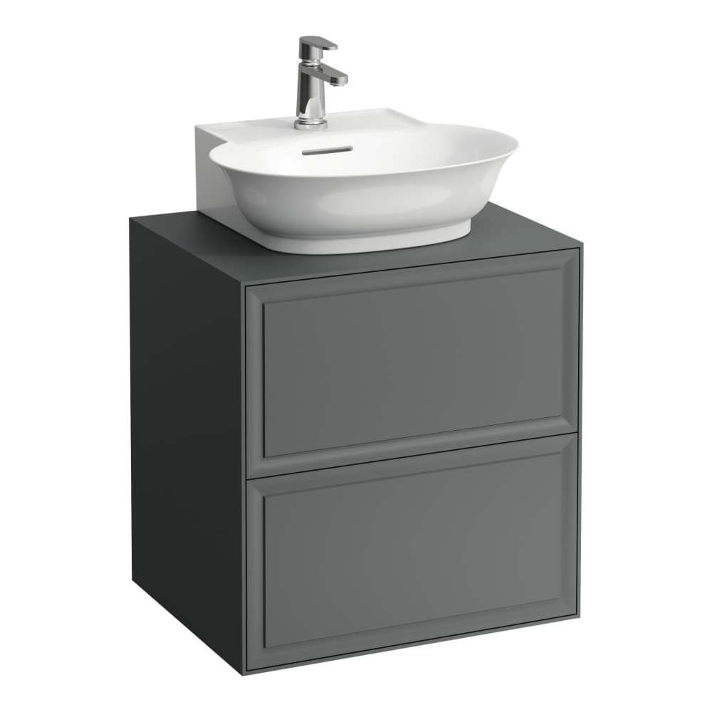 εικόνα του LAUFEN THE NEW CLASSIC Drawer element 600, 2 drawers, matches small washbasin 816852 575 x 455 x 600 mm #H4060040856311 - 631 - White lacquered