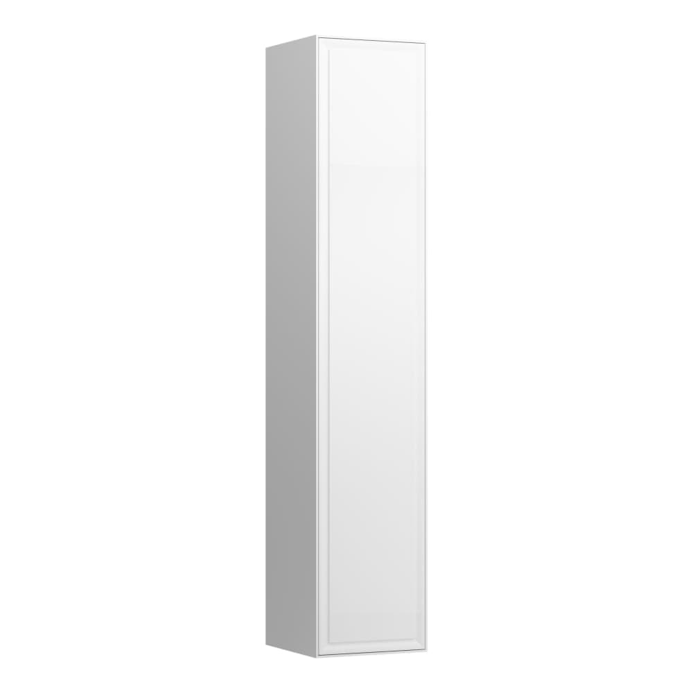 εικόνα του LAUFEN THE NEW CLASSIC Tall unit, 1 door, hinge right, with 1 wooden shelf and 4 glass shelves 320 x 320 x 1600 mm #H4060620856311 - 631 - White glossy
