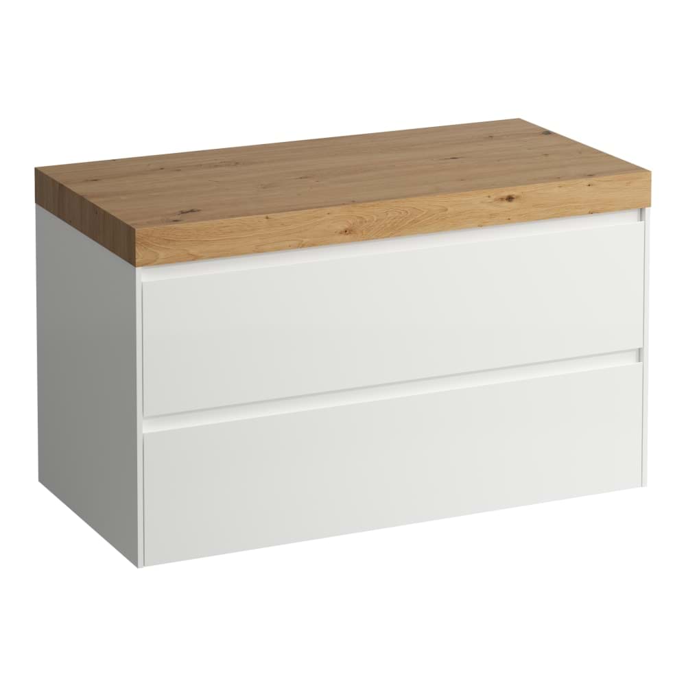 Зображення з  LAUFEN LANI Modular 1000, vanity top 65 mm (.267 wild oak), without cut-out, 2 drawers 985 x 495 x 580 mm #H4065601129901 - 990 - Special colour
