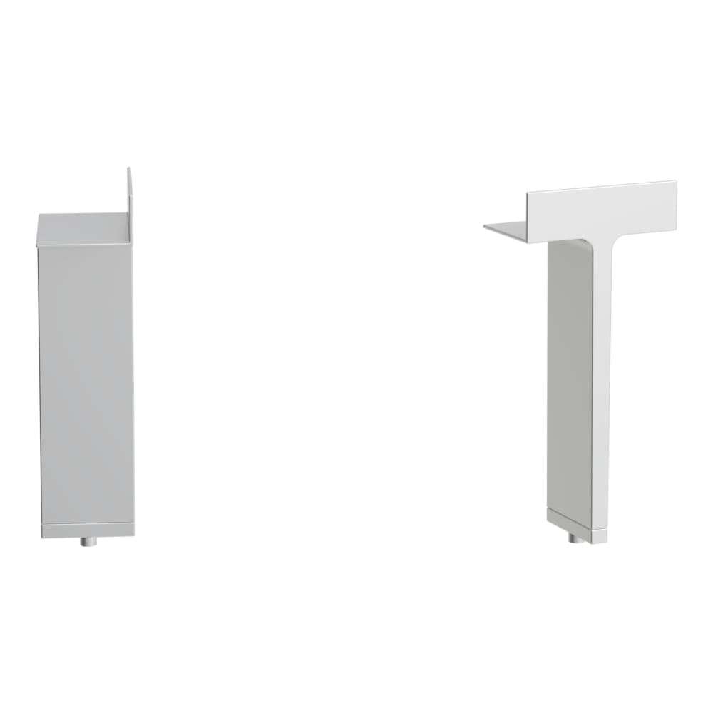 LAUFEN Kartell LAUFEN Stellfuß-Set (2 Stück), Oberfläche in Aluminium eloxiert, passend zu Kombipacks und Hochschrank 90 x 50 x 175 mm #H4076600330001