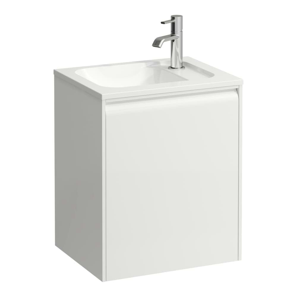εικόνα του LAUFEN MEDA vanity unit 450, 1 door, hinge right, suitable for Marbond washbasin 814110 435 x 340 x 515 mm #H4216620112601 - 260 - White matt