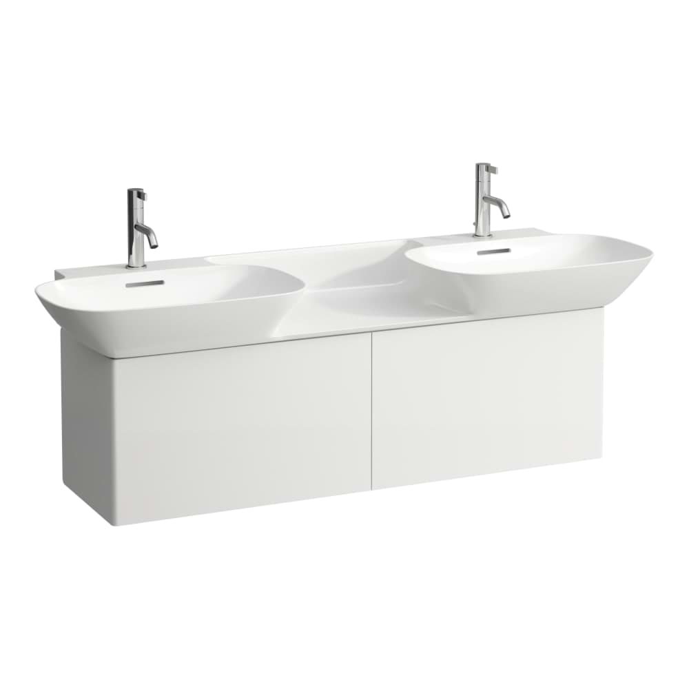 εικόνα του LAUFEN INO vanity unit, 2 drawers, matching washbasin H814304 1170 x 350 x 355 mm #H4254110301711 - 171 - dark walnut