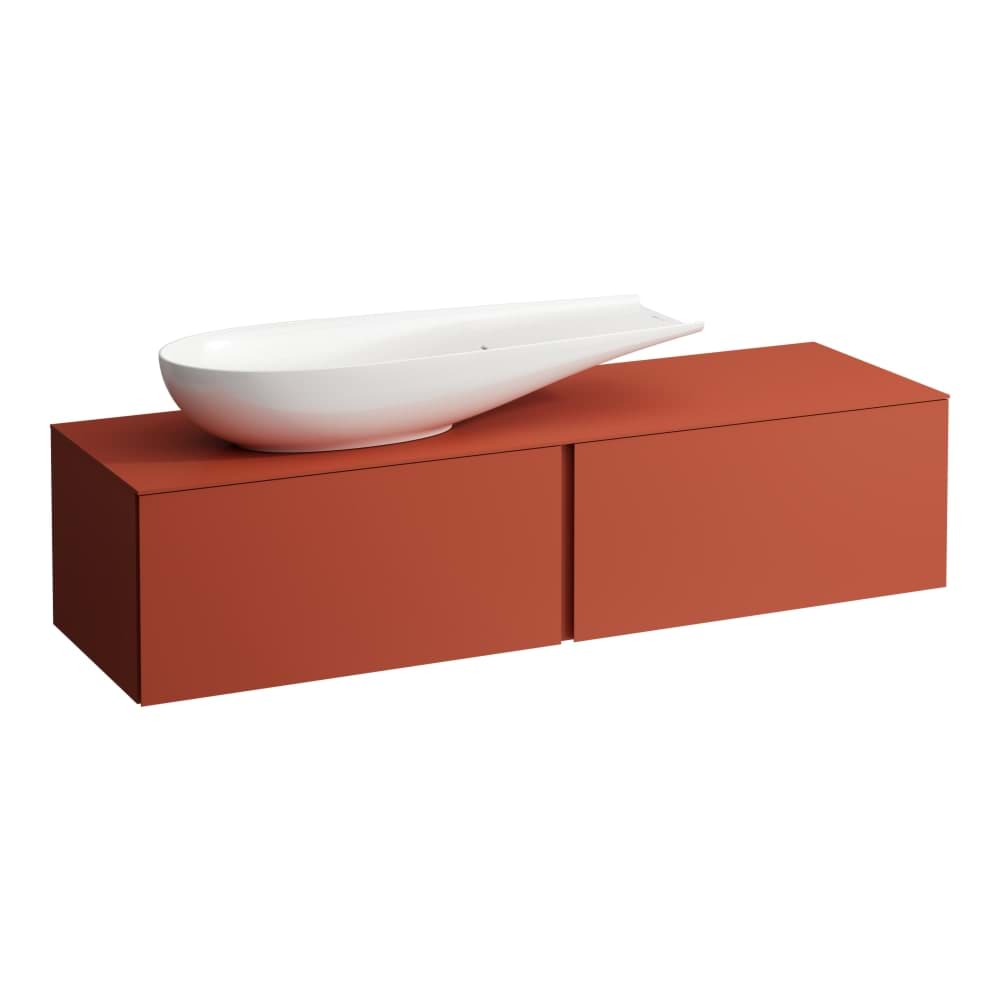 LAUFEN ILBAGNOALESSI Drawer element 1600, 2 drawers, with cut-out left, matches washbasin H818974 1600 x 500 x 370 mm #H4303420972701 - 270 - Pearl Beige resmi