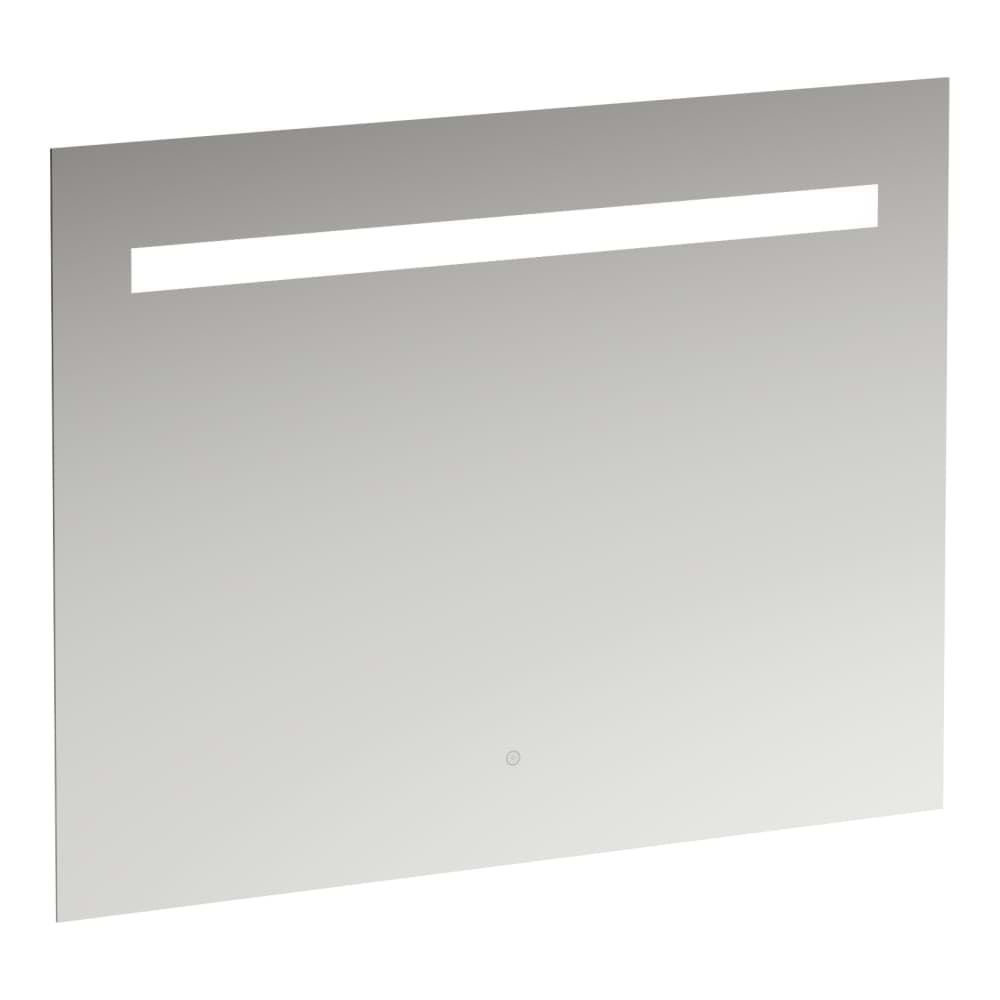 Picture of LAUFEN LEELO mirror, 900 mm, with integrated horizontal LED lighting, 1 touch sensor switch (on/off/dimmer), aluminium frame, 4000K, IP44 900 x 38 x 700 mm #H4476529501441 - 144 - Mirror