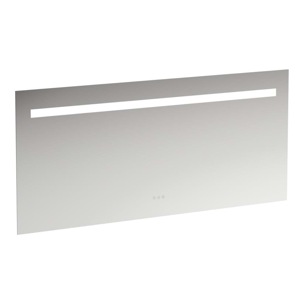LAUFEN LEELO Spiegel, 1500 mm, mit integrierter horizontaler LED-Beleuchtung und Ambientelicht, 3 Touch Sensorschalter (An-Aus/ Dimmer/ Farbtemperaturwechsel 2700-6000K), Aluminiumrahmen, IP44 1500 x 30 x 700 mm #H4476939501441 - 144 - Spiegel