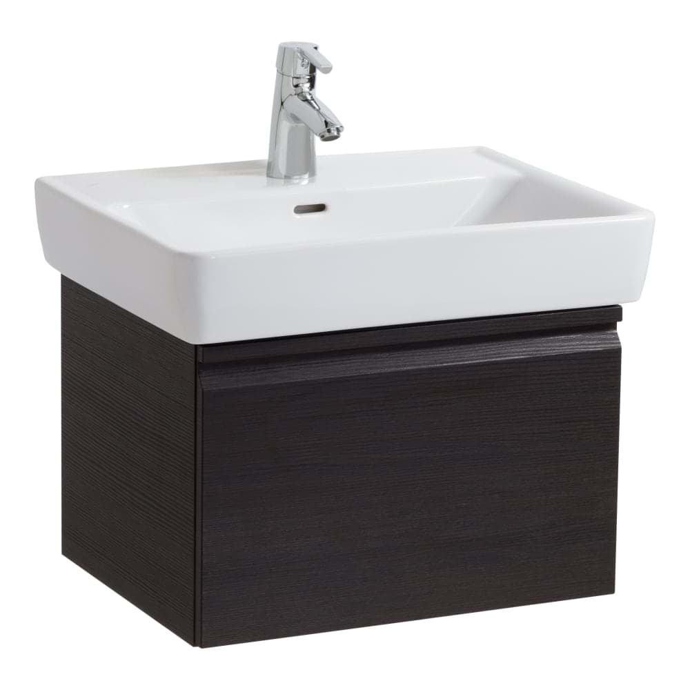 LAUFEN PRO Waschtischunterbau, 1 Schublade und Innenschublade, inkl. Schubladen-Ordnungssystem, passend zu Waschtisch 818953 570 x 450 x 390 mm #H4830420954231 - 423 - Wenge strukturiert