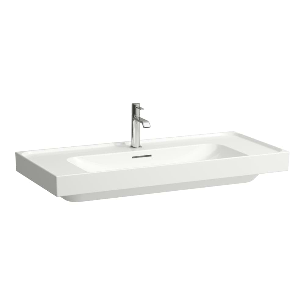 Picture of LAUFEN MEDA Washbasin, with side shelves, undersurface ground 1000 x 460 x 80 mm #H8161197571041